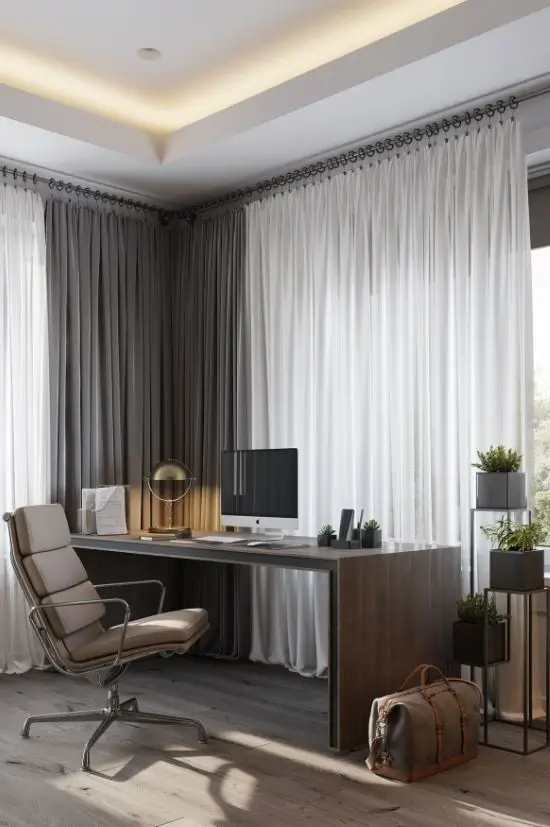 Professional office curtain fitting Dubai business office