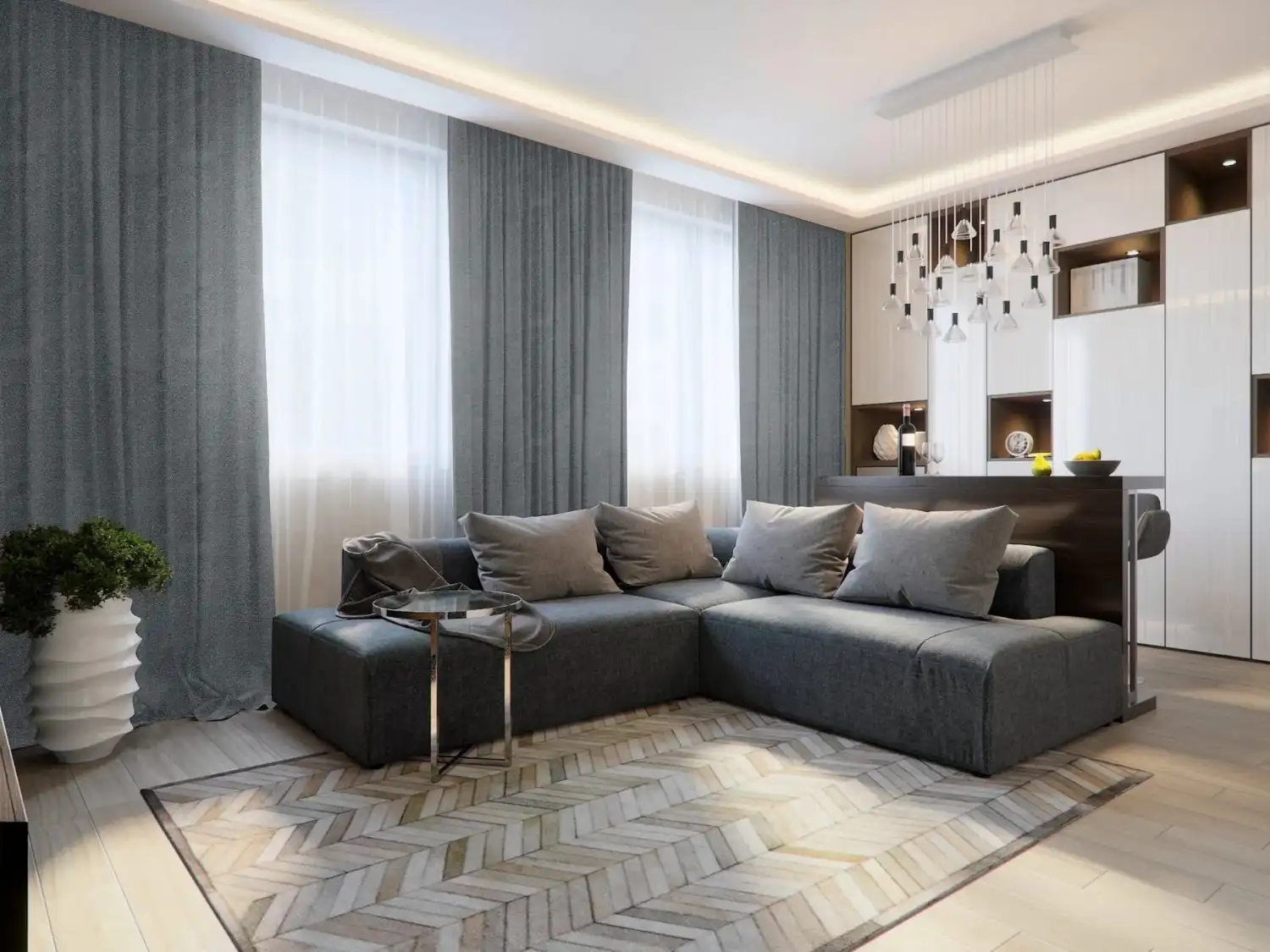 Urban Slate Premium Blackout Curtains