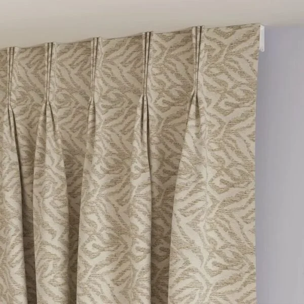 Beige Fabric Pleat Curtain