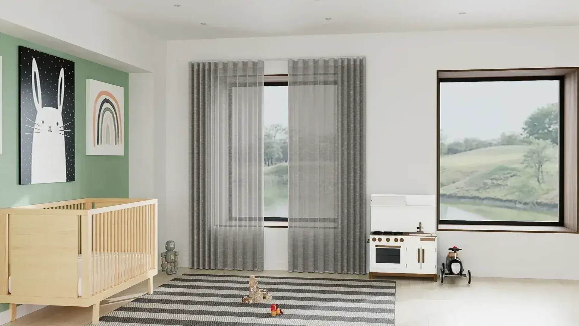 Ash Sheer Curtains For Kids Room