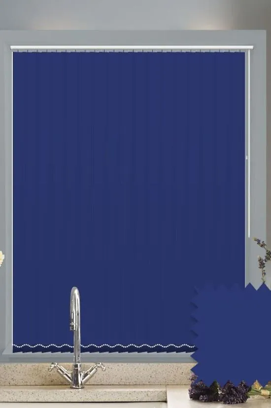 Blue Vertical-Blinds