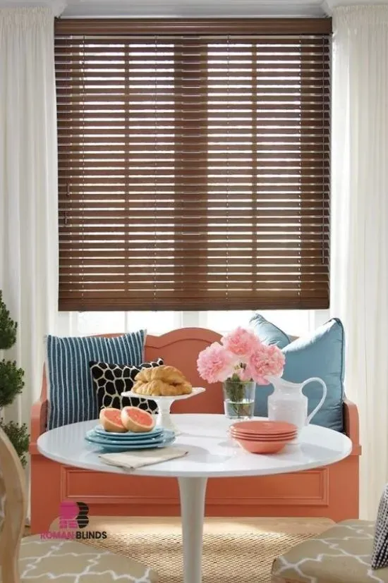Dark Wooden Blinds
