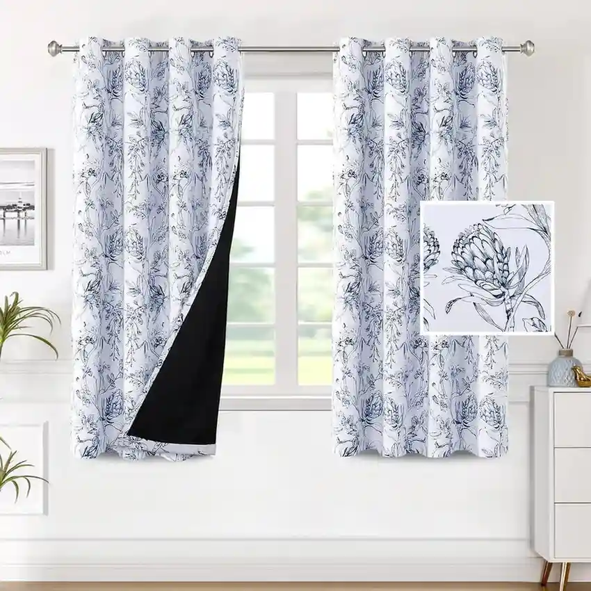Floral Blackout curtains