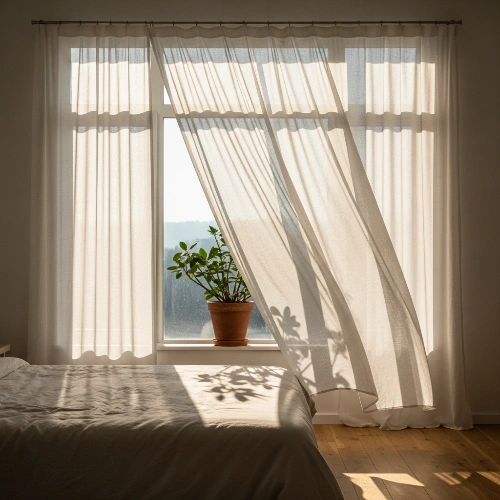 Sheer Bedroom Curtains