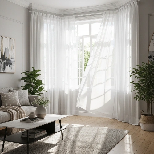 Sheer Living Room Curtain