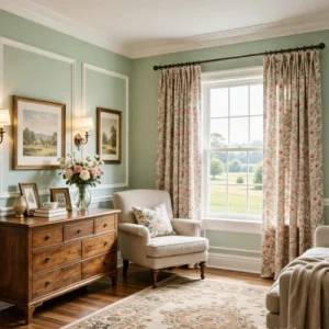 Floral Curtains Bedroom