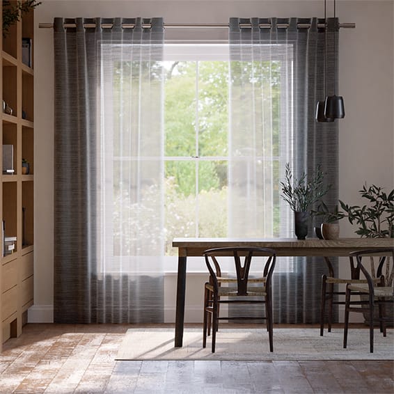 Aubade Sheer Slate Curtain