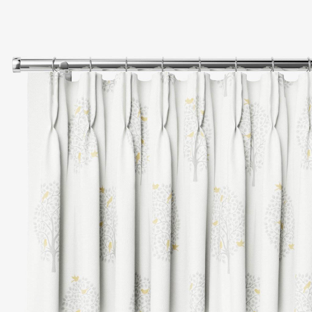 Bay Tree & Bird Parchment Curtains