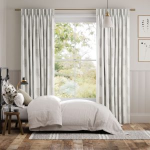 Bay Tree & Bird Parchment Curtains