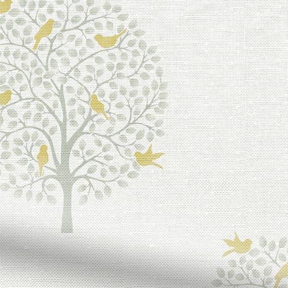 Bay Tree & Bird Parchment Curtains