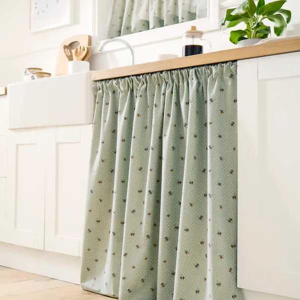 Bees Slot Top Undercounter Curtain