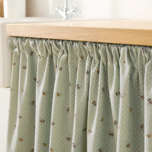 Bees Slot Top Undercounter Curtain