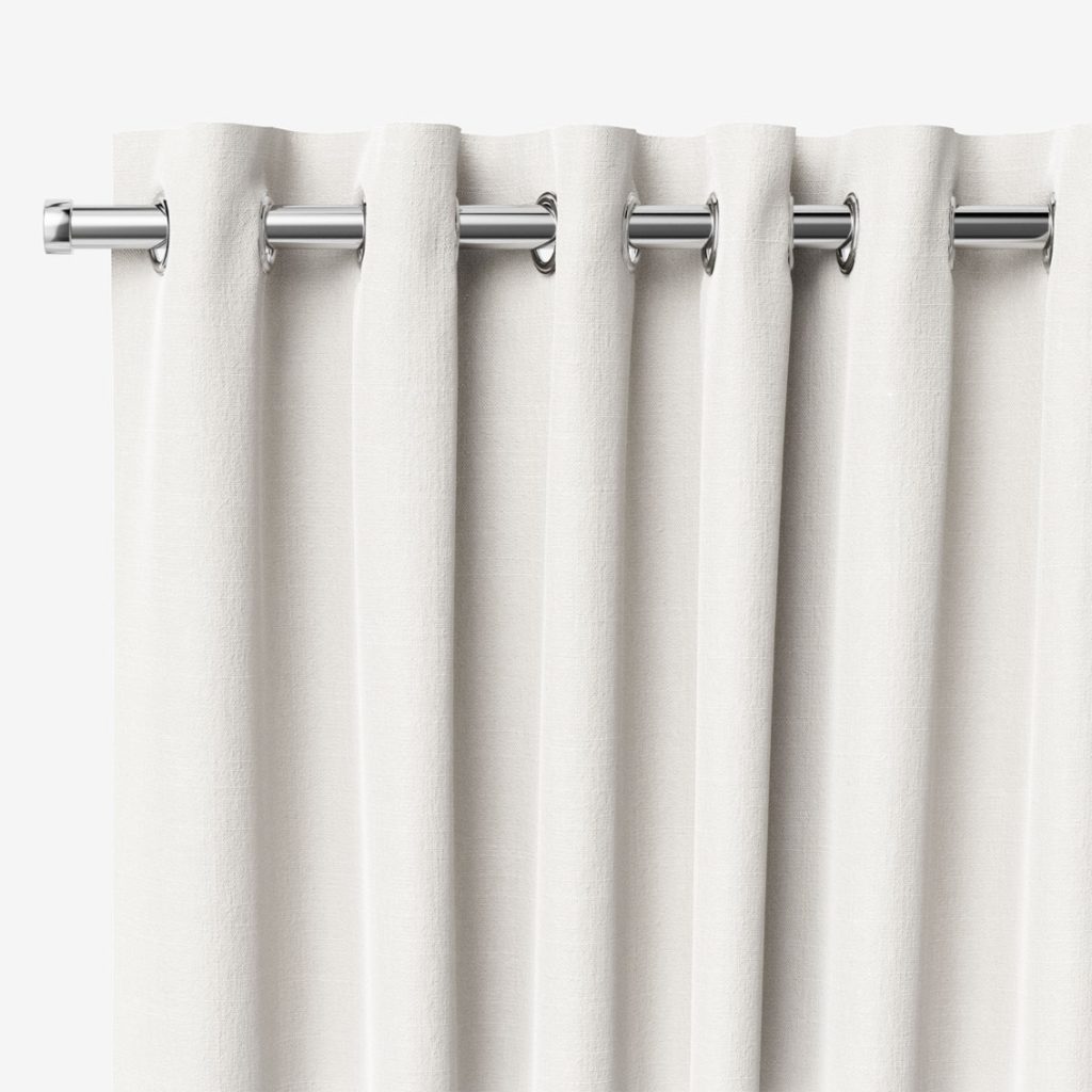 Bijou Linen Alabaster Elegant Living Room Curtains