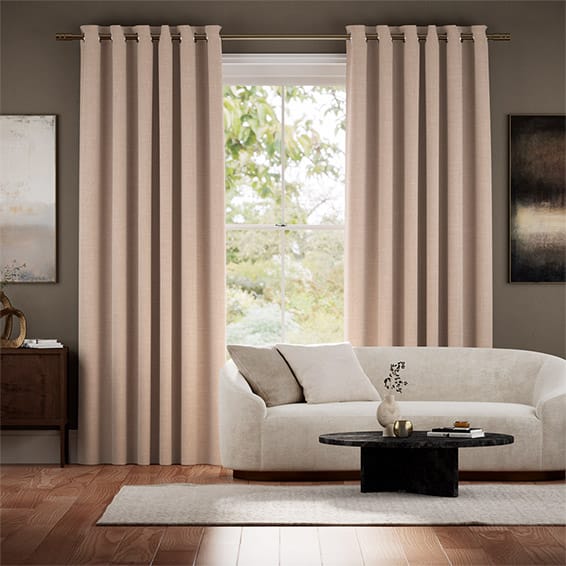 Bijou Linen Mink Curtains