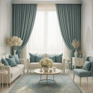 Double Curtains Blackout And Sheer