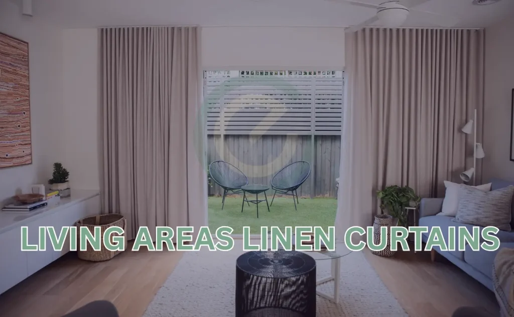 Living areas linen curtains