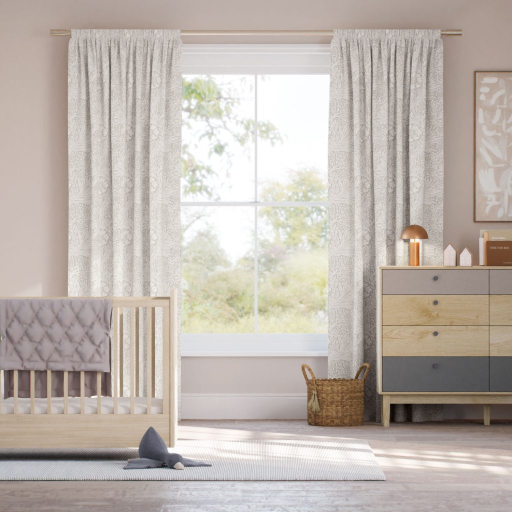 Marigold Jacquard Oyster Curtains