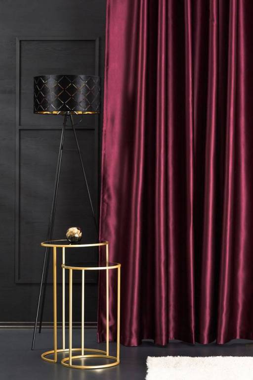 Pierrot burgundy black-out Red curtain