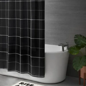 Axis Mono Minimalist Shower Curtain