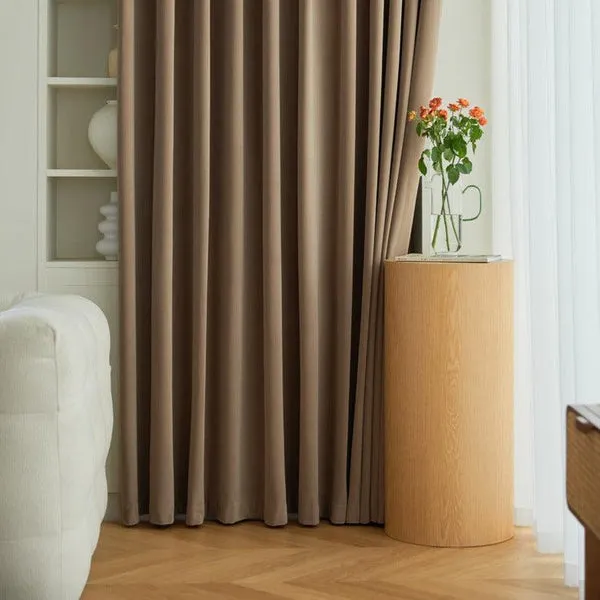 Calm Beige Luxe Plush Velvet Curtains - Image 4