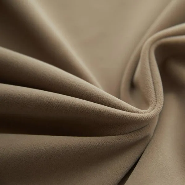 Calm Beige Luxe Plush Velvet Curtains - Image 3