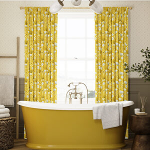 Bergen Ochre Golden Curtains