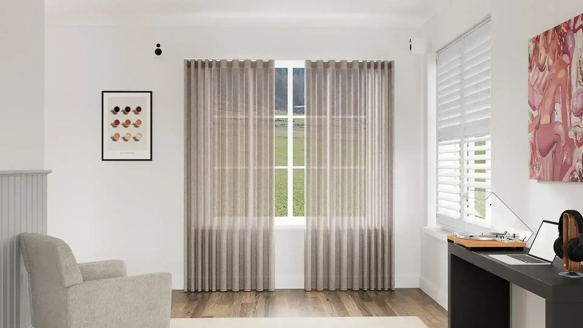 Graceful Sheer Curtain