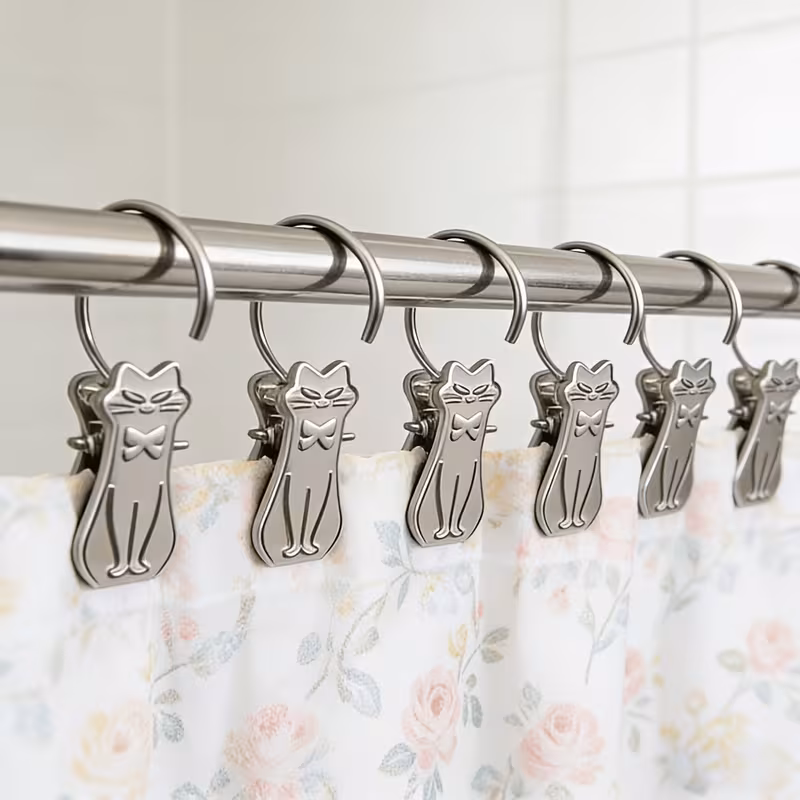 Bowknot Cat Curtain Clips