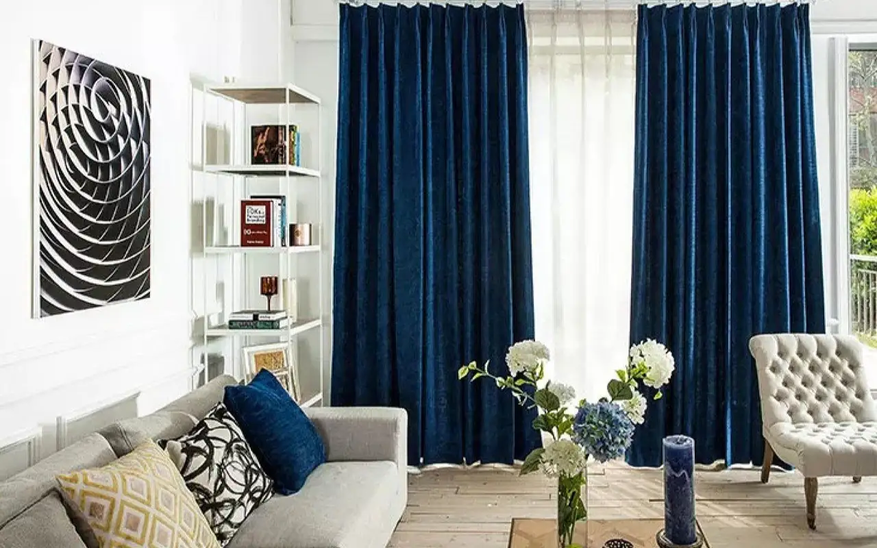 Buy Modern Blue Curtains in Dubai