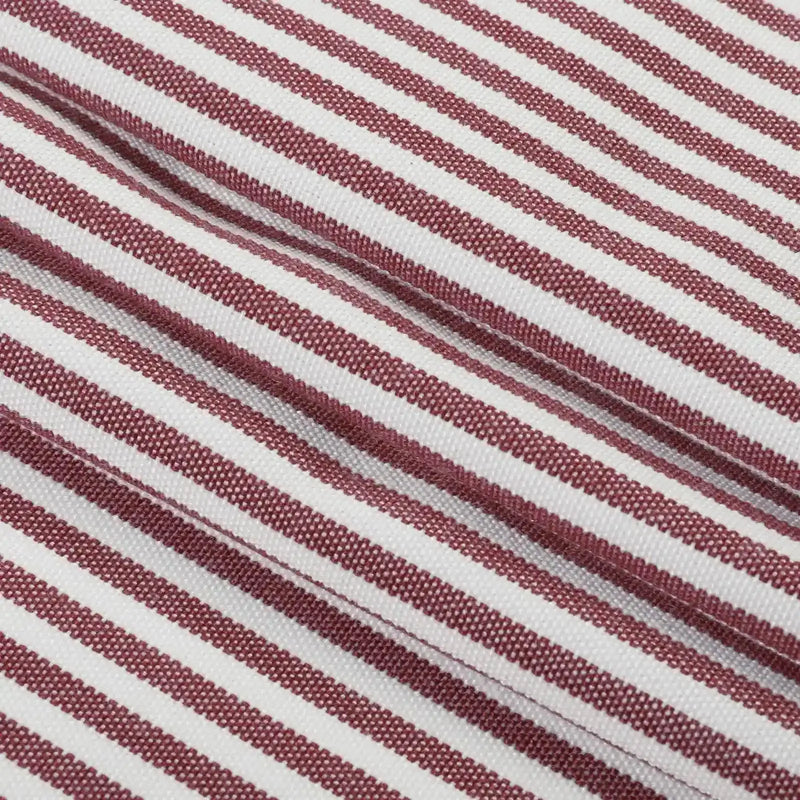 Celia Striped Plaid Cafe Red Curtain - Image 4