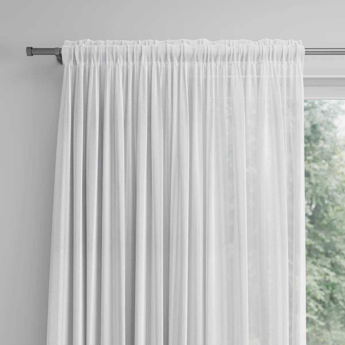 Chevron Made to Measure Voile Curtains4