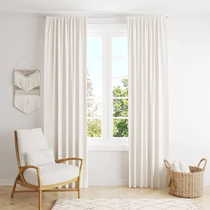 Cotton sheer curtains