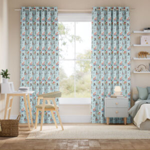 Dash Sky Blue Curtains