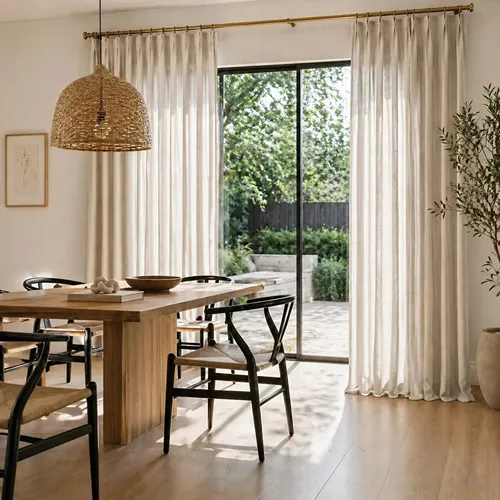 Dinning Room Linen Curtains