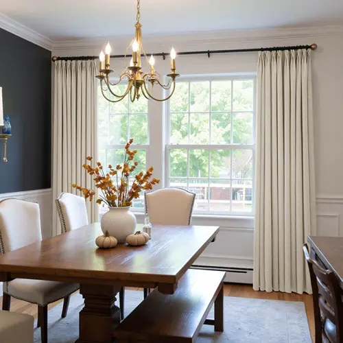 Dinning Room Silk Curtains