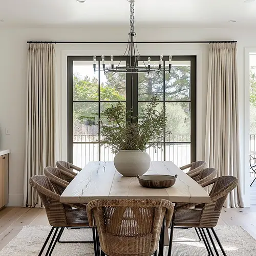 Dinning Room Velvet Curtains