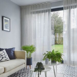 Echo White Voile Curtains