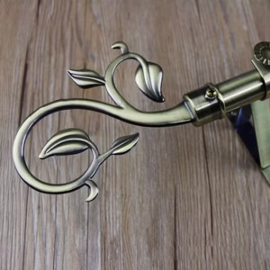 Elegant Floral Curtain Finials
