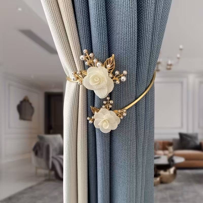Elegant Pearl Curtain Tieback
