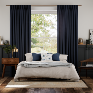Etta Indigo Blue Curtains