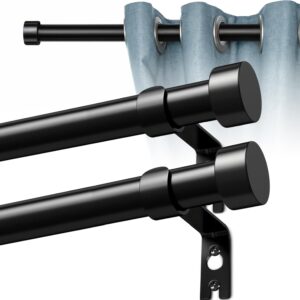 Extendable Curtain Pole with Fittings Rail
