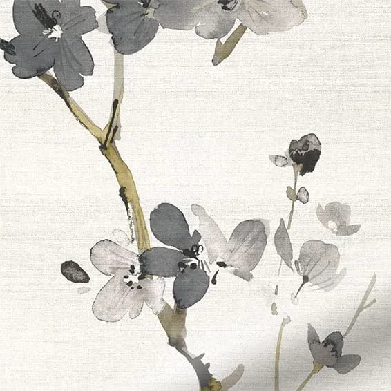 Floral Fuji Blossom Silk Curtains - Image 2
