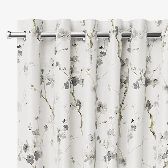Floral Fuji Blossom Silk Curtains - Image 3