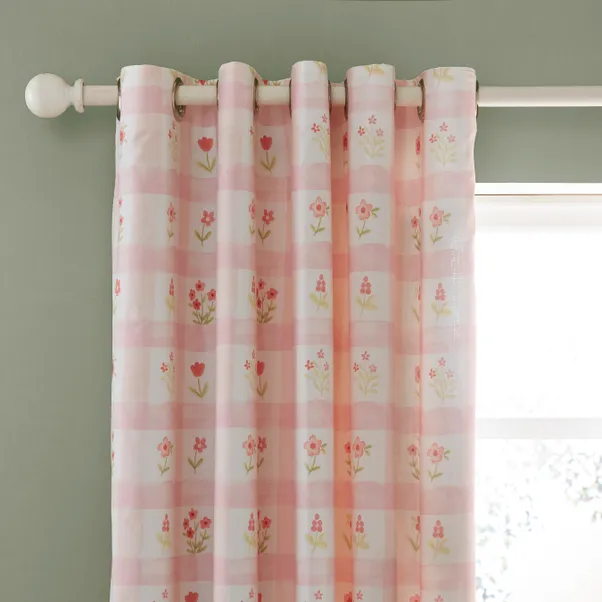 Floral-Gingham-Blackout-Eyelet-Curtains.webp