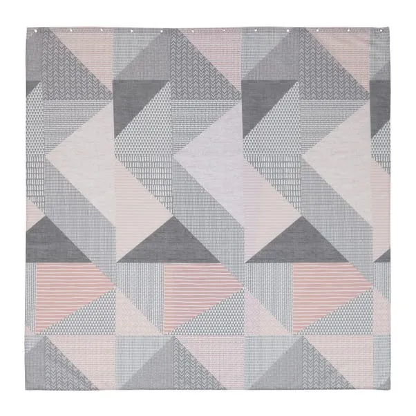 Nordic Larsson Geometric Shower Curtain - Image 3
