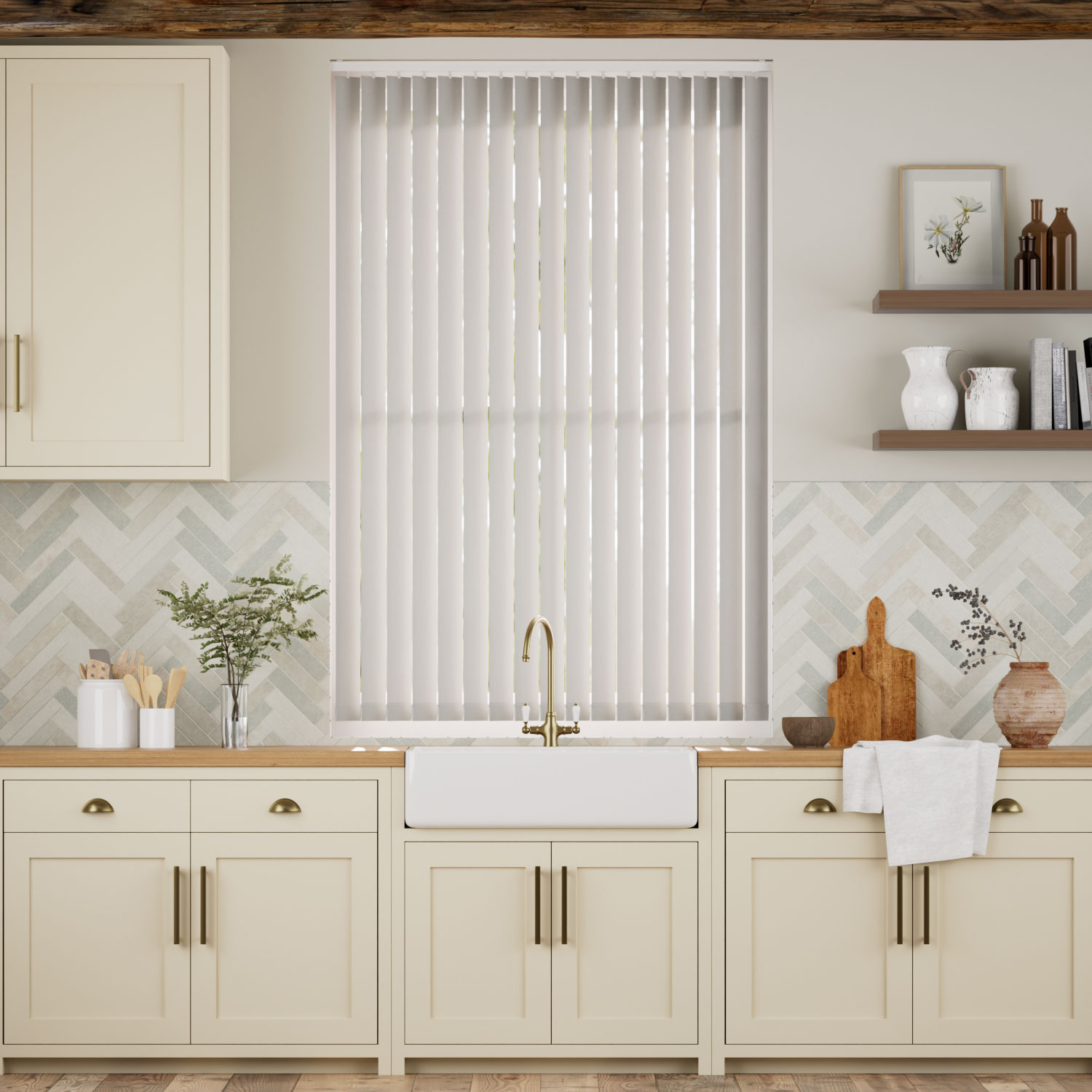 Grey Vertical Blind