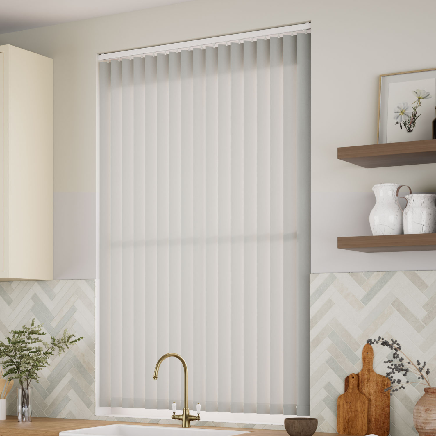 Grey Vertical Blind