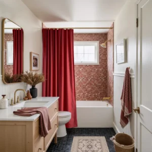 Heck Solid Waterproof Shower Curtain