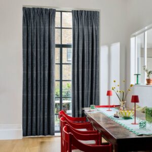 Inkdrop Navy Blue Curtains