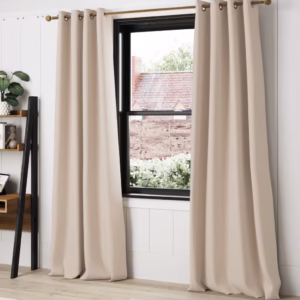 Isabelle Eyelet Blackout Beige Curtains